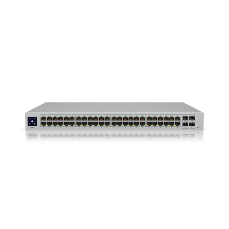 UBNT USW-48-POE 48 PORT GIGABIT + 4X1GB SFP UPLINK L2 195W POE YÖNETİLEBİLİR RACKMOUNT SWITCH