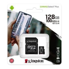128 GB KINGSTON CANVAS SELECT PLUS MICRO SD CARD CL10 SDCS2/128GB